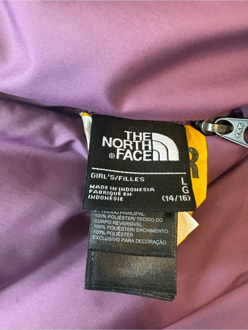 The North Face Girls Reversible 2-in-1 Jacket – Size Large 14/16